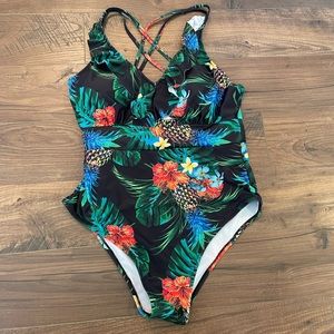 Beautiful colorful floral one piece